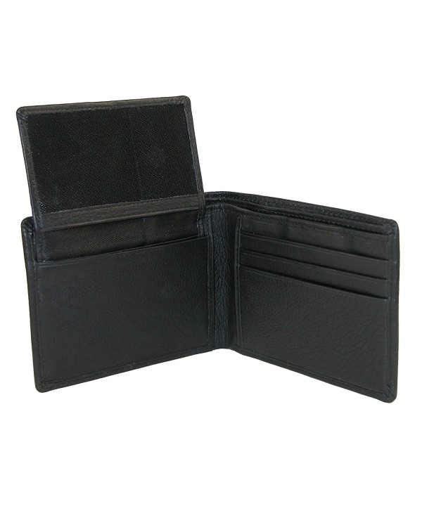 Men's Leather US Air Force Embossed Bilfold Wallet - Black - C2127027ZU5