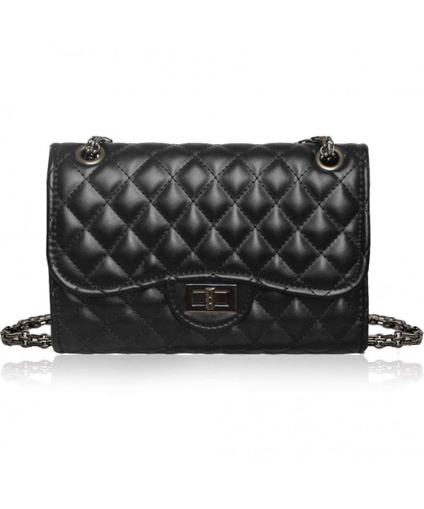 Classic Crossbody Shoulder Bag for Women Quilted Purse With Metal Chain ...