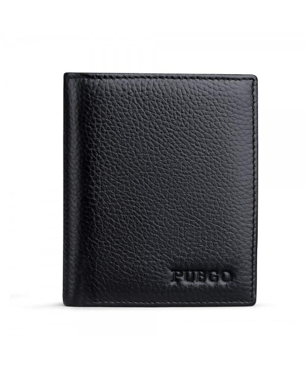 Men's Calf Leather Bifold Multifunctional Genuine Leather Wallet ...