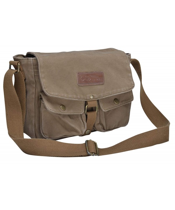 Canvas Messenger Bag - Vintage Crossbody Shoulder Bag Military Satchel ...