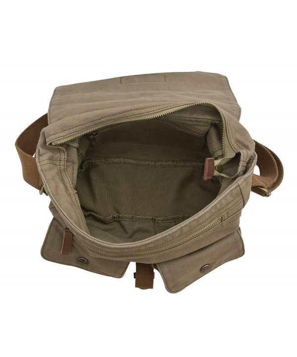 Canvas Messenger Bag - Vintage Crossbody Shoulder Bag Military Satchel ...