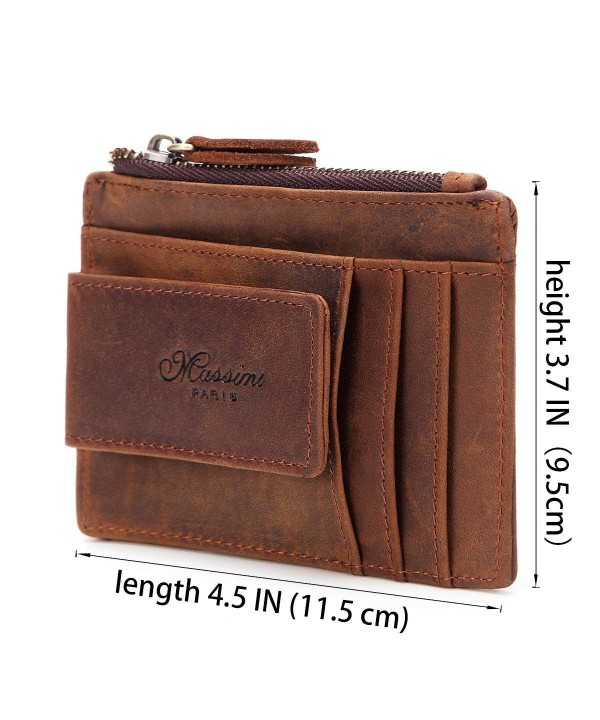 Calfskin Leather Bifold Men Wallet RFID Blocking Vintage - S2 - CA186STSU2H