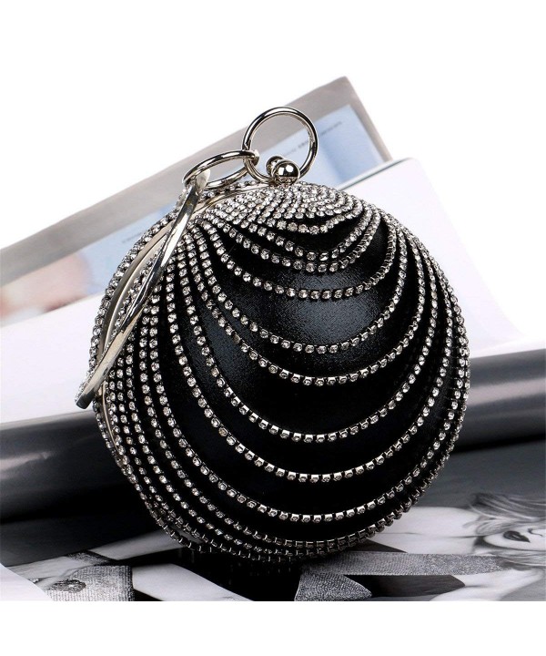 black ball clutch bag