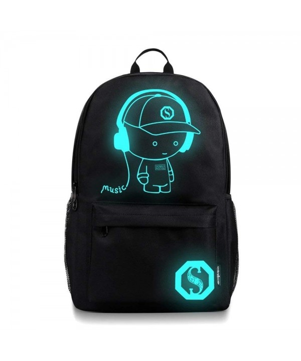 Transer Teenagers Noctilucent Cartoon Backpacks