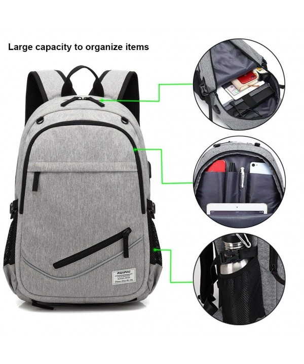 Business Backpack Basketball Volleyball - Gray - C618EOUAW3A